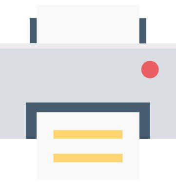 Yazıcı renk izole illüstrasyon vektör