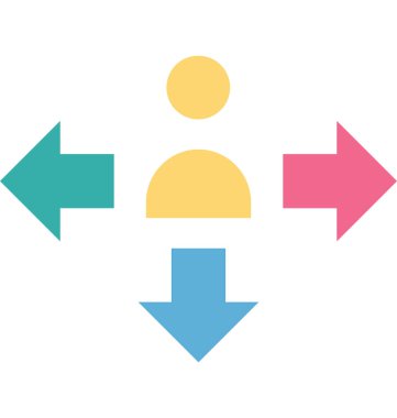 Yatırımcı renk izole illüstrasyon vektör