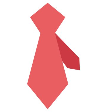 Kravat renkli illüstrasyon vektör simgesi