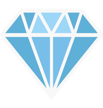 Elmas renk izole illüstrasyon vektör