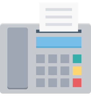 Yazar kasa renkli illüstrasyon vektör simgesi