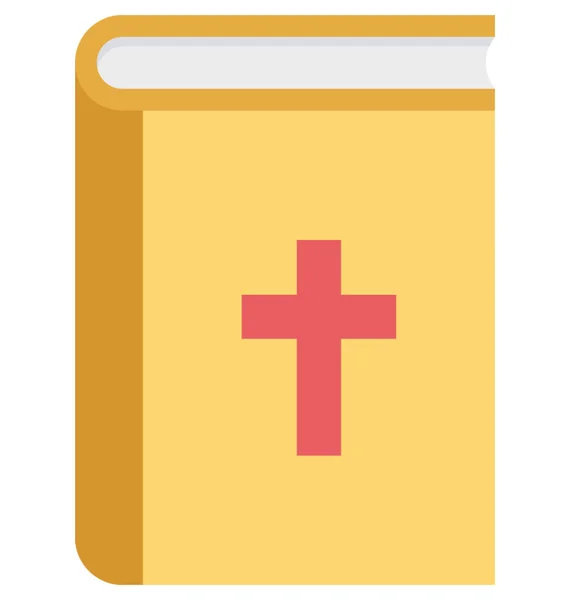 Holy Book Color Isolated Illustration Vector Icon — Stock Vector