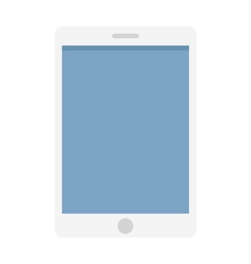 IPad renkli illüstrasyon vektör simgesi