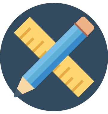  Çizim araçları renk illüstrasyon vektör simgesi