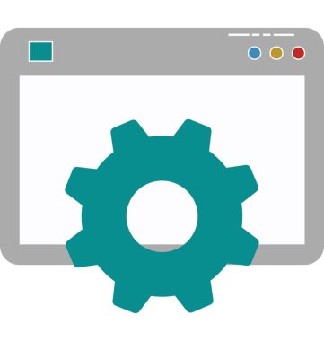 Web ayarları vektör simgesi