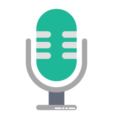 Mikrofon vektör düzenlenebilir simgesi