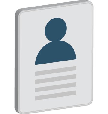 Özgeçmiş vektör düzenlenebilir simgesi