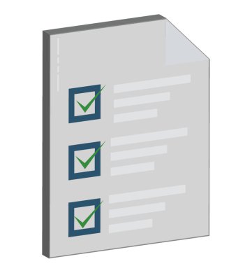 Denetim listesi vektör düzenlenebilir simgesi