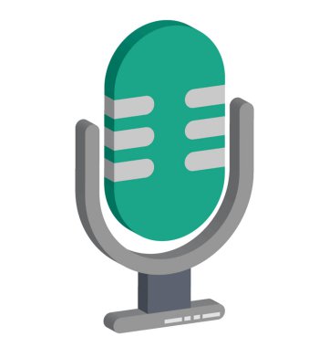 Mikrofon vektör düzenlenebilir simgesi