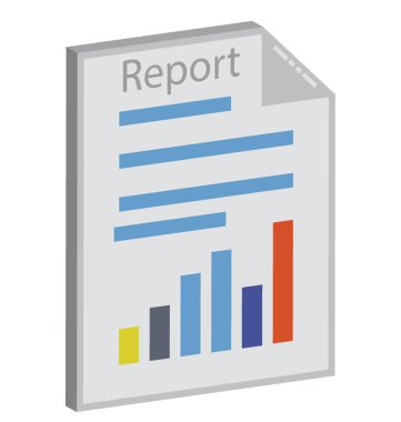 Grafik rapor kağıtları vektör düzenlenebilir simgesi