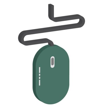 Bilgisayar fare vektör düzenlenebilir simgesi