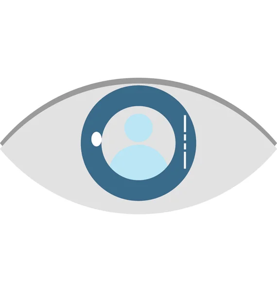 Auge Vektor Editierbares Symbol — Stockvektor