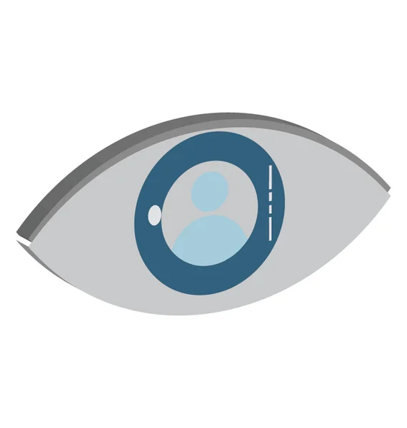 Auge Vektor Editierbares Symbol — Stockvektor