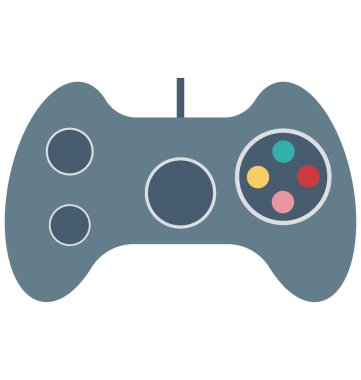 Gamepad izole vektör çizim simgesini düzenlenebilir