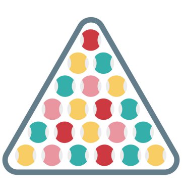 Raf izole vektör çizim simgesini düzenlenebilir snooker