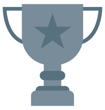 Yıldız Trophy izole vektör çizim simgesi düzenlenebilir
