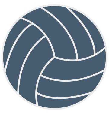 Voleybol izole vektör çizim simgesini düzenlenebilir