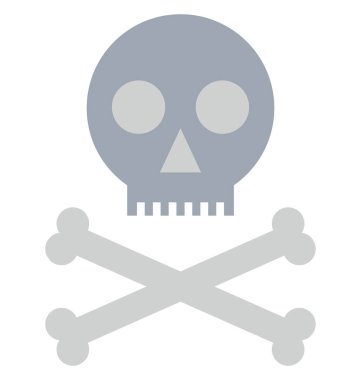 Tehlike izole vektör çizim simgesini düzenlenebilir 