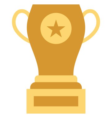 Kupa izole vektör çizim simgesini düzenlenebilir