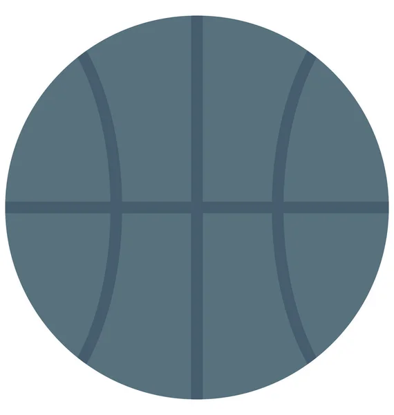 Dribbble Ball Isolierter Vektor Illustration Symbol Editierbar — Stockvektor