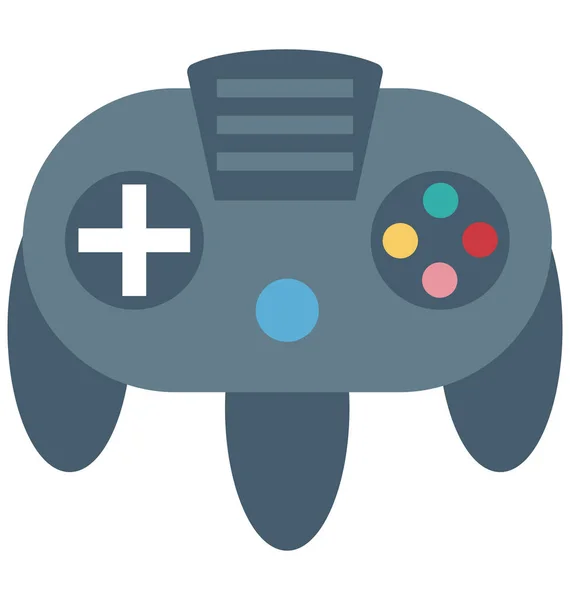Gamepad Icono Ilustración Vectorial Aislado Editable — Vector de stock