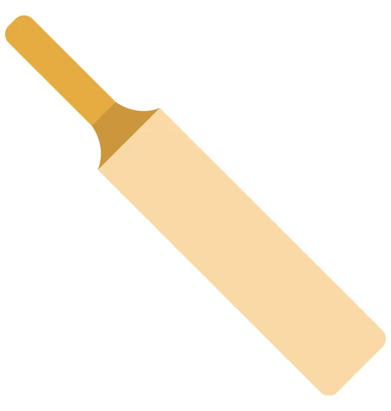 Cricket Fledermaus Isoliert Vektor Illustration Symbol Editierbar — Stockvektor