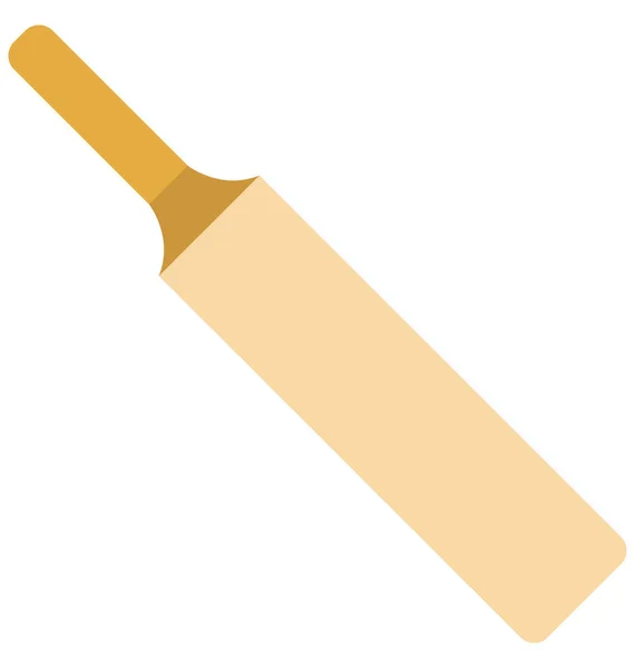 Cricket Bat Elszigetelt Vektoros Illusztráció Ikon Szerkeszthető — Stock Vector