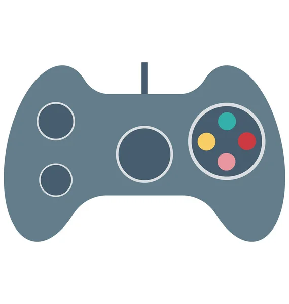 Gamepad Icono Ilustración Vectorial Aislado Editable — Vector de stock