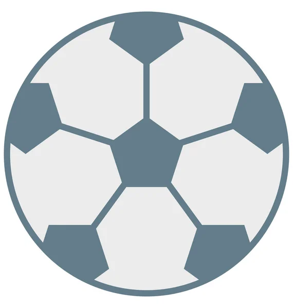 Illustration Vectorielle Isolée Football Icône Modifiable — Image vectorielle