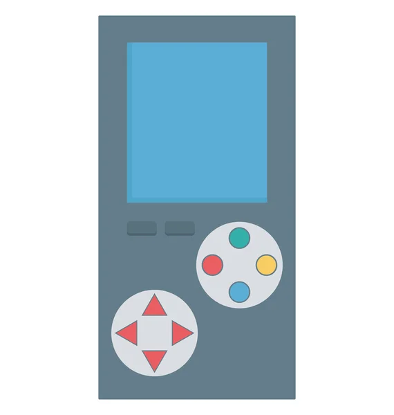 Gameboy Isolado Vector Ilustração Ícone Editável —  Vetores de Stock