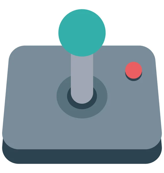 Joystick Aislado Vector Ilustración Icono Editable — Vector de stock