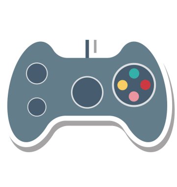 Gamepad renk vektör çizim düzenlenebilir simgesi