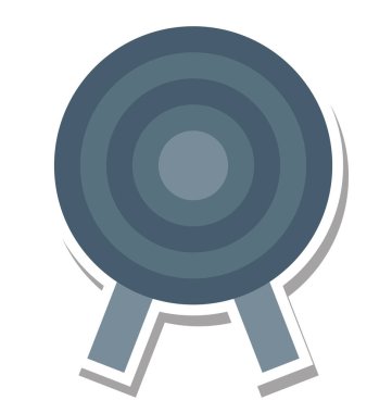 Hedef renk vektör çizim düzenlenebilir simgesini