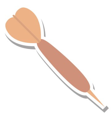 Dart renk vektör çizim düzenlenebilir simgesi