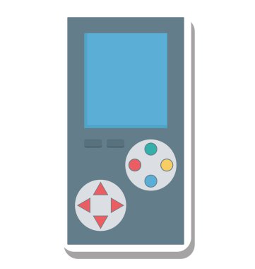 Gameboy renk vektör çizim düzenlenebilir simgesi