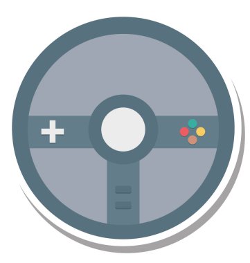 Direksiyon renk vektör çizim düzenlenebilir simgesi