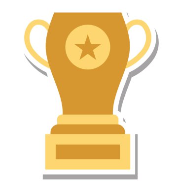 Kupa renk vektör çizim düzenlenebilir simgesi