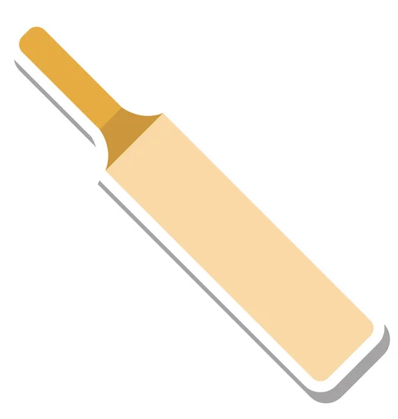 Cricket Fledermaus Farbe Vektor Illustration Editierbares Symbol — Stockvektor