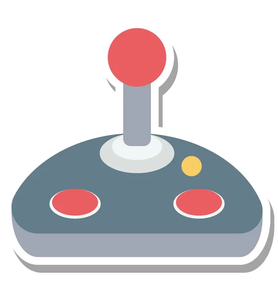 Joystick Színes Vektoros Illusztráció Szerkeszthető Ikon — Stock Vector