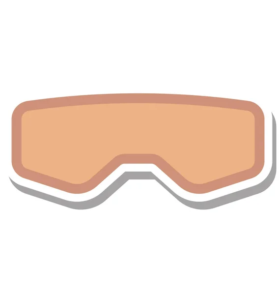 Brille Farbvektor Illustration Editierbares Symbol — Stockvektor