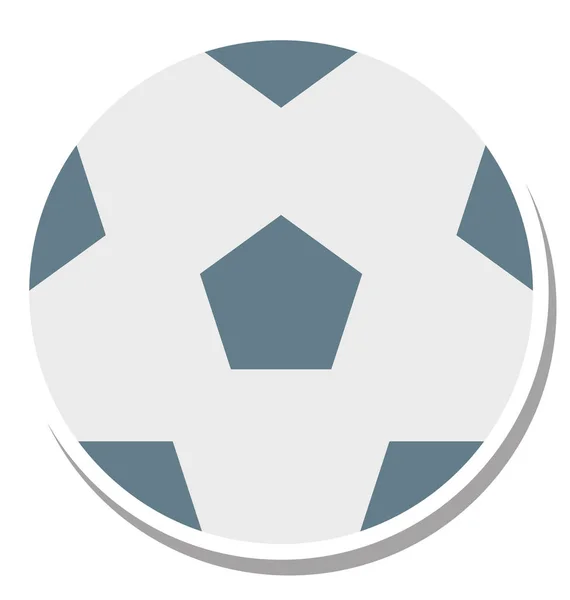 Football Couleur Vectoriel Illustration Icône Modifiable — Image vectorielle