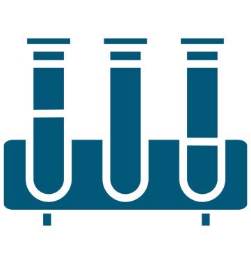 test tüp vektör simgesi