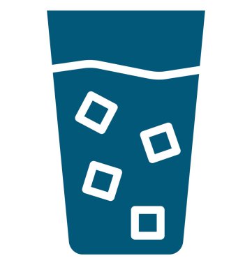 Soğuk içecek vektör simgesi