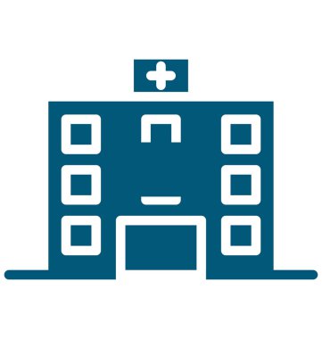 Hastane yatak vektör simge düzenlenebilir