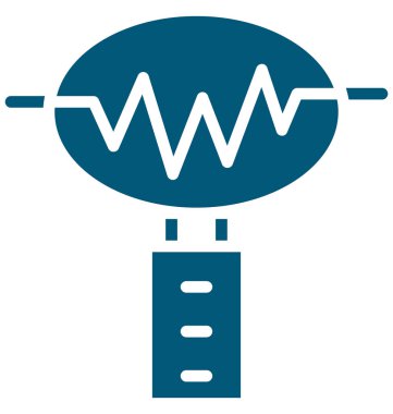 Kalp tanılar vektör simgesi düzenlenebilir