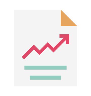 Grafik rapor vektör simgesi düzenlenebilir