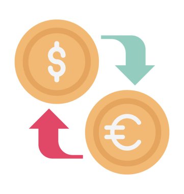 para değişimi vektör simgesi 