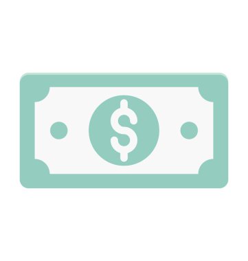 Kağıt para vektör simgesi 