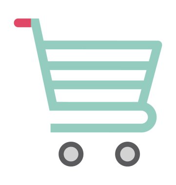 Alışveriş arabası vektör simgesi 