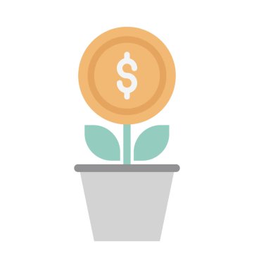 Para bitki vektör simge düzenlenebilir